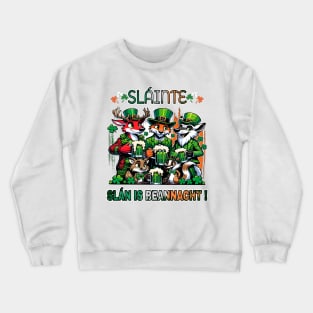 St. Paddys Woodland Toast Crewneck Sweatshirt